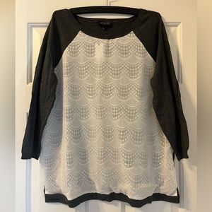 BNWT Large The Limited sweatshirt with white lace